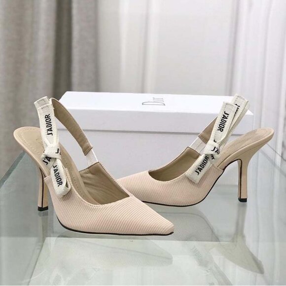 Dior Web Logo High Heels - Picture 1 of 7